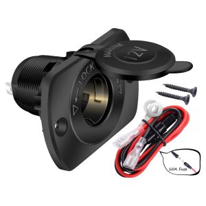 Socket Cigarrera con Base 12V 10A Impermeable