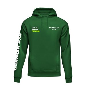 Hoodie Life is Better Off Road Verde